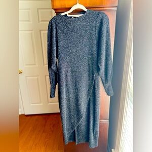 Zara Gray Knit Sweater Dress